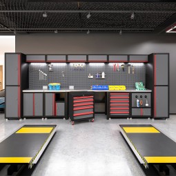 Tool Cabinet Manufacturer - Custom Workbench Set Mechanic
