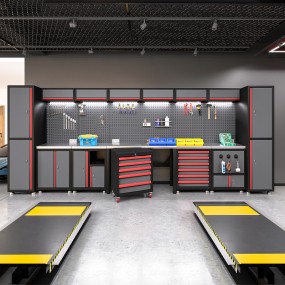 Tool Cabinet Manufacturer - Custom Workbench Set Mechanic