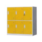 Mini Steel Locker Manufacturer - Customized Blue 6 Doors