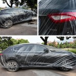 Car Cover Manufacturer - Disposable Clear Plastic Universal with Elastic