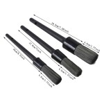 Car Cleaning Brush Set Factory - 3 Piece Interior Detail Kit
