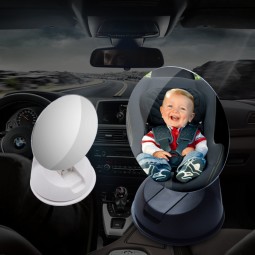 Car Seat Monitor Manufacturer - Adjustable Rear Mirror with Sucker