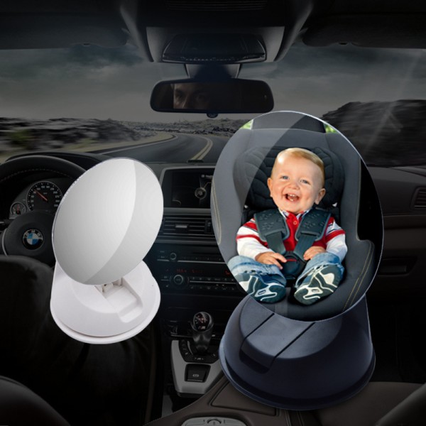 Car Seat Monitor Manufacturer - Adjustable Rear Mirror with Sucker