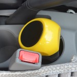 Car Trash Bin Manufacturer - Geometric Shape ABS Push Cover