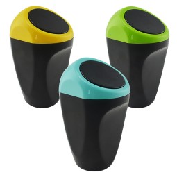 Car Trash Bin Manufacturer - Geometric Shape ABS Push Cover
