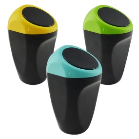 Car Trash Bin Manufacturer - Geometric Shape ABS Push Cover