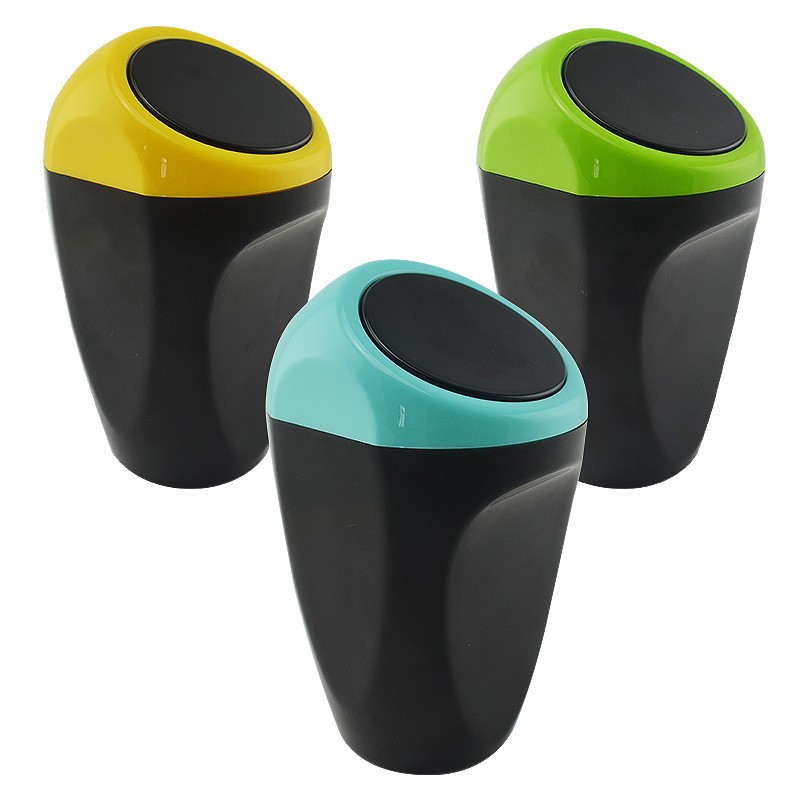 Car Trash Bin Manufacturer - Geometric Shape ABS Push Cover
