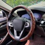 Retro Steering Cover Manufacturer - Mahogany Textured Rudder Protection