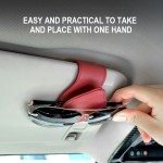 Car Glasses Clip Manufacturer - Water Drop Magnetic Leather Clip