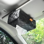 Suede Tissue Box Manufacturer - Visor Hanging Napkin Storage