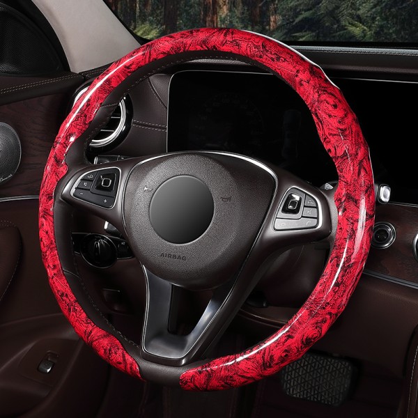 Steering Wheel Cover Manufacturer - Retro Wood Grain Card Type