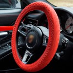 Steering Wheel Cover Manufacturer - Sports Tire Texture Silicone Anti-slip