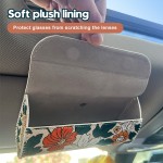 Glasses Case Manufacturer - Customizable Sun Visor PU Leather Bag