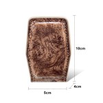 Glasses Clip Manufacturer - Wood Grain Leather Sunshade Ticket Clip