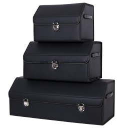 Storage Organizer Manufacturer - PU Leather Collapsible Metal Lock