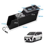 Armrest Box Manufacturer - Toyota Voxy Noah 80 Series QC3.0