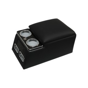 Armrest Box Manufacturer - Black Universal LED USB Console