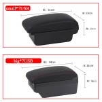 Car Armrest Manufacturer - Tonc USB Charging Two-layer Storage