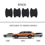 Car Stickers Manufacturer - 4pcs Black Carbon Fiber Protective