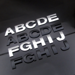 Car Stickers Manufacturer - High 50mm 3D Chrome Letters