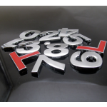 Car Stickers Manufacturer - High 50mm 3D Chrome Letters