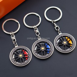 Keychain Manufacturer - Custom Logo Rotatable Metal Keyring