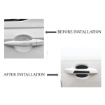 Car Stickers Manufacturer - 4pcs Black Carbon Fiber Protective