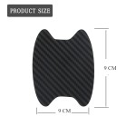Car Stickers Manufacturer - 4pcs Black Carbon Fiber Protective