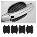 Car Stickers Manufacturer - 4pcs Black Carbon Fiber Protective