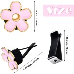 Air Vent Clip Manufacturer - Dashboard Red Pink Daisy Flower