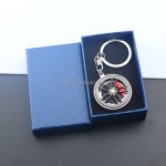 Keychain Manufacturer - Custom Logo Rotatable Metal Keyring