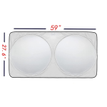 Car Sunshade Manufacturer - Best Custom Printed Double Circle