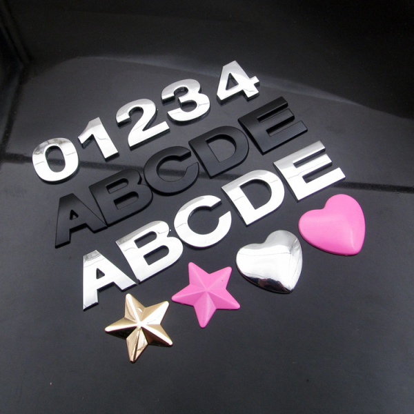 Car Stickers Manufacturer - High 50mm 3D Chrome Letters