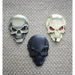Metal Car Sticker Manufacturer - 3D Crossbones Zinc Alloy Emblem