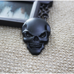 Metal Car Sticker Manufacturer - 3D Crossbones Zinc Alloy Emblem