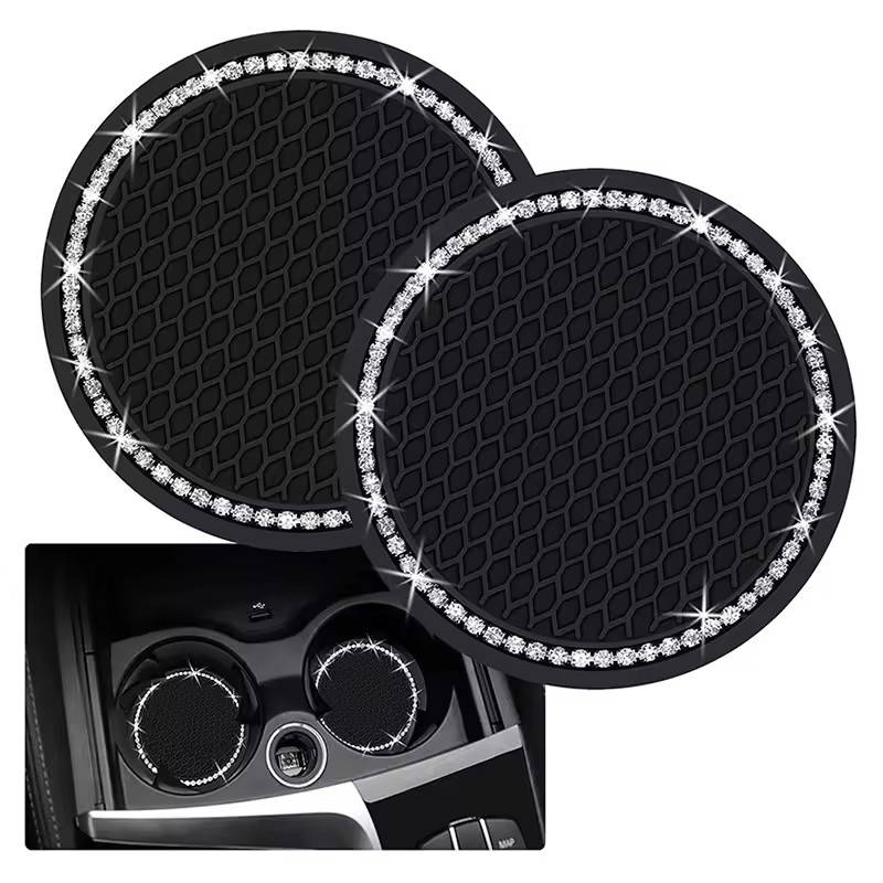 Car Coasters Manufacturer - Durable Anti-Slip Bling Rhinestone