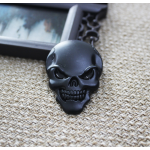 Metal Car Sticker Manufacturer - 3D Crossbones Zinc Alloy Emblem