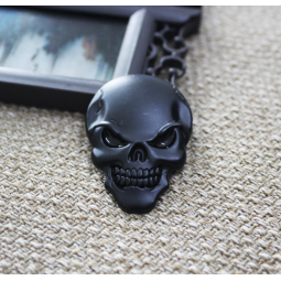 Metal Car Sticker Manufacturer - 3D Crossbones Zinc Alloy Emblem