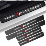 Threshold Protector Manufacturer - Custom Logo 4pcs Carbon Fiber