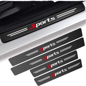 Threshold Protector Manufacturer - Custom Logo 4pcs Carbon Fiber