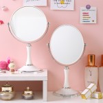 Desktop Vanity Mirror Factory - Luxury Vintage Double Sided Magnification Plastic Frameless