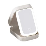 LED Cosmetic Mirror Supplier - Portable Multifunctional Leather with Personalized Storage