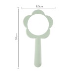 Handheld Makeup Mirror Supplier - Portable Flower Shape Custom Logo Hand Handle