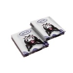 Mini Makeup Mirror Manufacturer - New PU 3D Cartoon Design Portable Double Sided Square