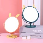 Tabletop Mirror Manufacturer - Portable Cute Cartoon Small Round Cat Plastic Elegant