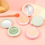 Makeup Mirror Manufacturer - Custom Logo Portable with Comb Folding Pocket Hairbrush