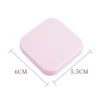 Pocket Makeup Mirror Manufacturer - Custom Logo Mini Double Sided Folding Plastic Square