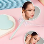 Hand Pocket Makeup Mirror Manufacturer - Custom Logo Heart Shaped Plastic Creative