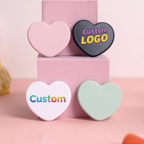 Pocket Makeup Mirror Factory - Mini Heart Shape Compact Small Custom Logo Promotional