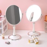 Desktop Vanity Mirror Factory - Luxury Vintage Double Sided Magnification Plastic Frameless